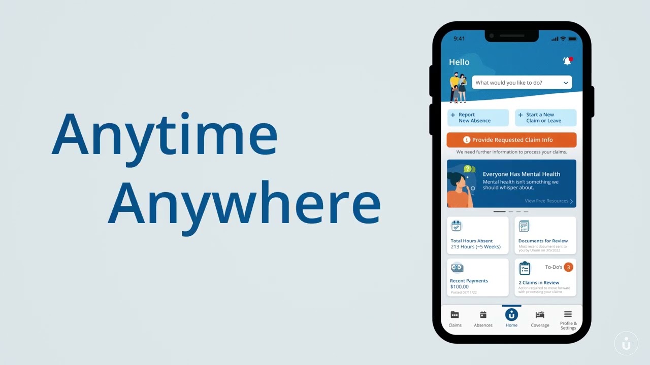 File a claim or leave on the MyUnum for Members mobile app