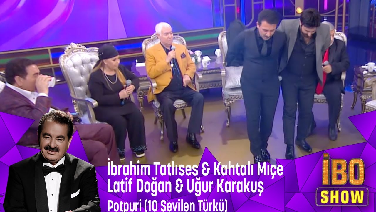 İ.Tatlıses,K.Mıçe,L.Doğan,U.Karakuş'tan Potpori Eşarbını Yan Bağlama,Erbedaş,Arguvanlım,Toycular