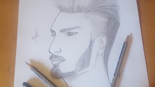 تعليم رسم وجه رجل جانبي للمبتدئين كيفية رسم وجه انسان حقيقي بالرصاص