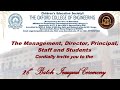 The Oxford College of Engineering 26th Batch Inaugural Ceremony
