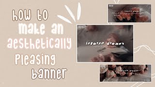 make an aesthetic banner w/me! how to make a banner for your wattpad book using picsart || graphics