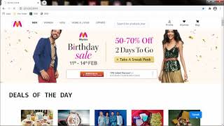 Myntra Clone Web Application using Django Web Framework