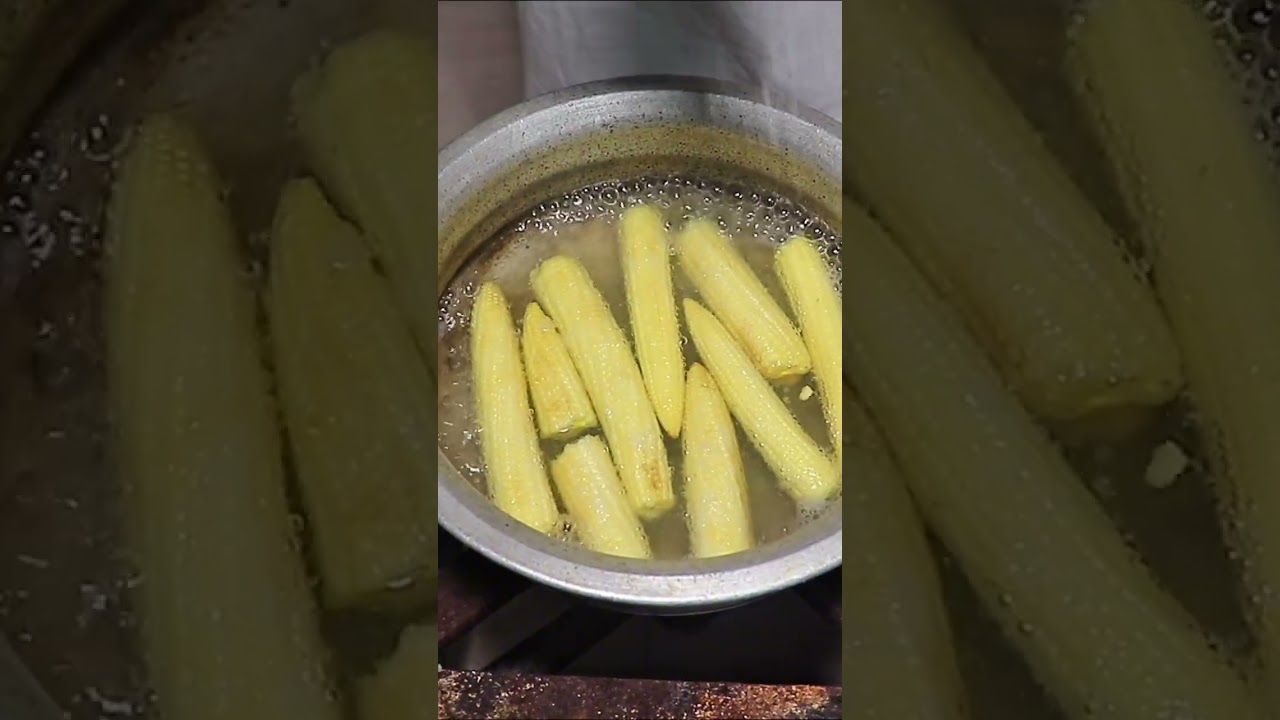 ⁣Crunchy Baby Corn Ellu Varuval recipe | சுவையான பேபிகார்ன் 65 எப்படி செய்வது? | baby corn 65 recipe