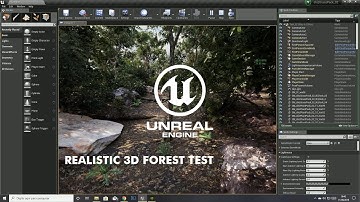UNREAL ENGINE 4 - REALISTIC 3d Forest Test