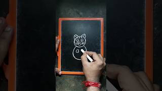 How to draw Cat  using Number 8 step by step for Beginners #shorts #cat #drawing