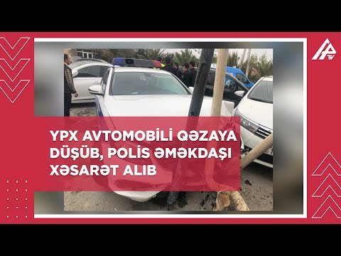 Abşeronda YPX avtomobili qəzaya düşüb