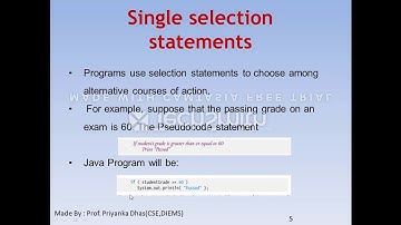 Control Structures in Java Control Statement Part I