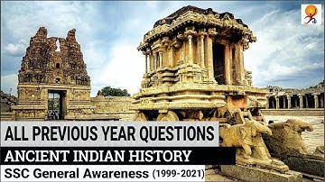 ALL SSC GENERAL AWARENESS [ANCIENT HISTORY] PREVIOUS YEAR QUESTIONS 1991-2021