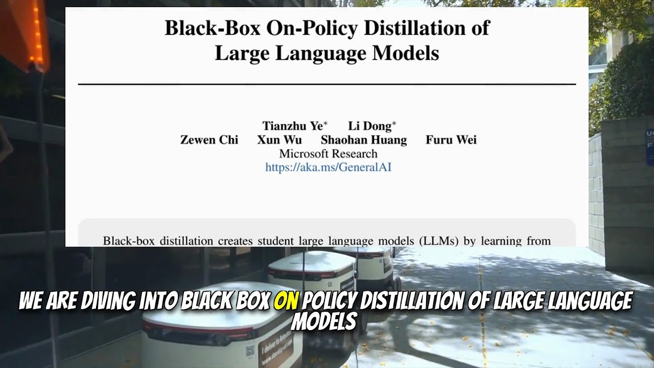 Black-Box On-Policy Distillation of Large Language Models (Nov 2025 ...