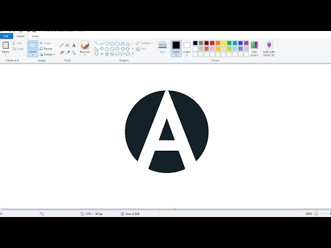 Ajio Logo || How to draw Ajio Logo in MS Paint For Beginners || Logo drawing MS Paint