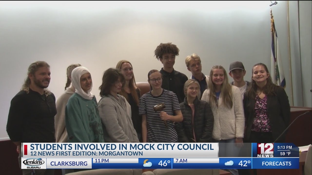 Morgantown students brought in to participate in mock city council