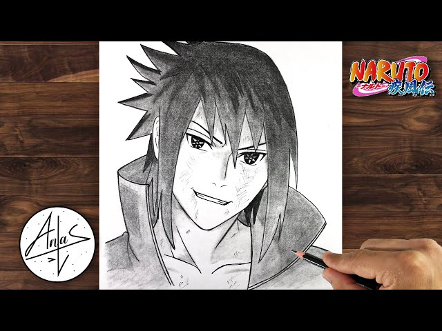 ONE PENCIL ART ✏ - Drawing Uchiha Sasuke || Naruto Shippuden - YouTube