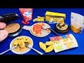 HOW to MAKE 10 DIY MINIATURE FOOD for DOLLHOUSE