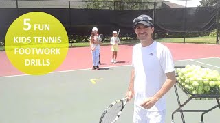 5 FUN KIDS TENNIS Footwork Drills for Coaches and Parents