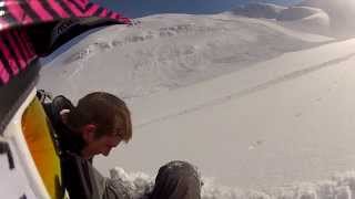 Snowmobile Avalanche Alaska Caught on Gopro