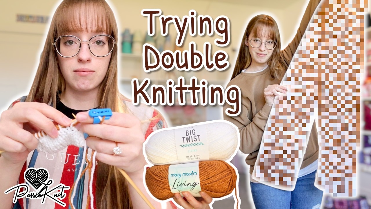Learning Double Knitting Colorwork for the First Time | PassioKnit Vlog
