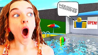 WE OPENED A PUBLIC SWIMMING POOL in Bloxburg Roblox Gaming w/ The Norris Nuts