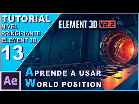 Curso Element 3D nivel principiante 13 "Uso de World Position" // Tutorial E3D