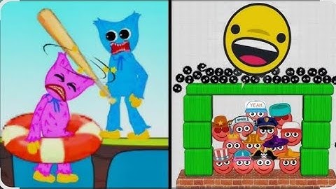 Huggy Story vs Hide Ball Brain Teaser 😱 Funny Horror vs Satisfying Puzzle Battle!💥👍📷