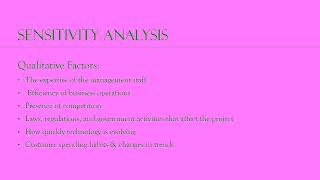 BUSN604: Week 4 - Sensitivity Analysis
