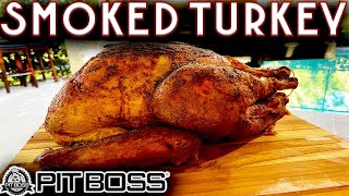 THIS IS AMAZING SMOKED TURKEY ON PIT BOSS PELLET SMOKER PLATINUM LAREDO 1000 - EASY RECIPE