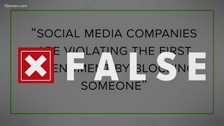VERIFY: Are social media companies violating the 1st Amendment when they ban or block someone?