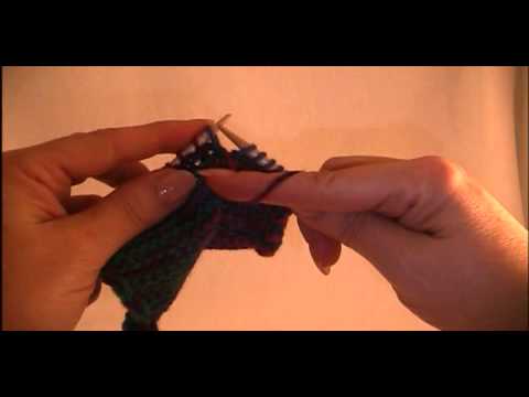 Pw&t Purl wrap and turn for mirror knitters Pinkfeather Knitting
