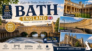 Bath, England Travel Vlog 🇬🇧 | A Beautiful Day Exploring the Historic City