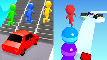 Shape shifting VS Stack Rider - All Level Gameplay Android iOS Ep1