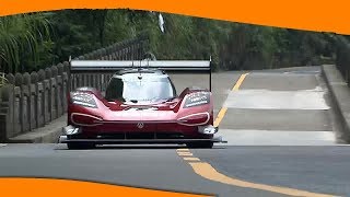 Watch Vws Id.r Devour The Tianmen Mountain Hillclimb In China Carscoops