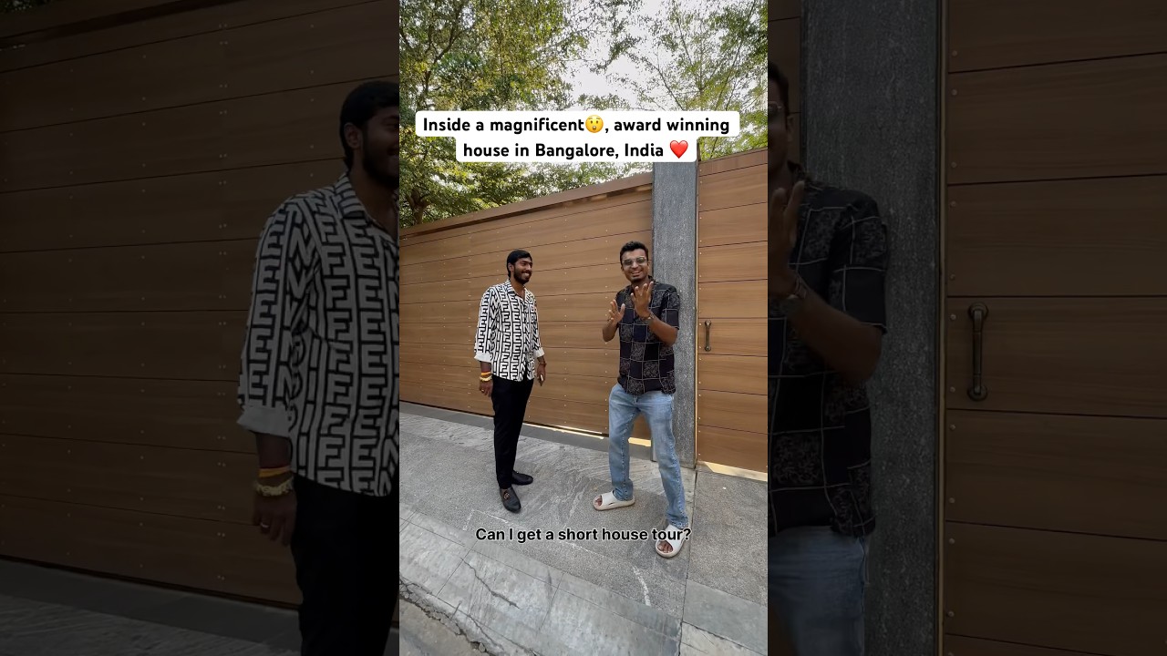 Award winning magnificent house 😍 #housetour #hometour #homedecor #interiordesign #pool #bangalore