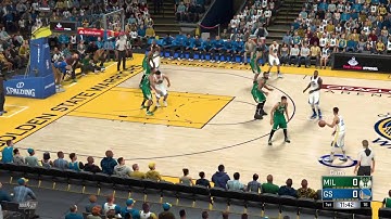 NBA 2k17 on the fly sub menu