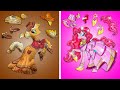 ✨ ¡Reto de Outfits Rico VS Pobre para un Unicornio Mágico! 🦄 Diversión con Muñecas de Papel DIY ✨
