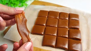 With Only 3 Ingredients, Easy And Delicious! How to make Caramel Candy at home screenshot 4