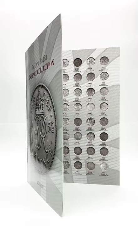 NEW 1872 - 1967 SIXPENCE 6D SIX PENCE TANNER COIN COLLECTORS ALBUM