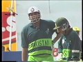 Inzamam ul haq 1st time facing glenn mcgrath  hit for 3 fours   singer world series 1994