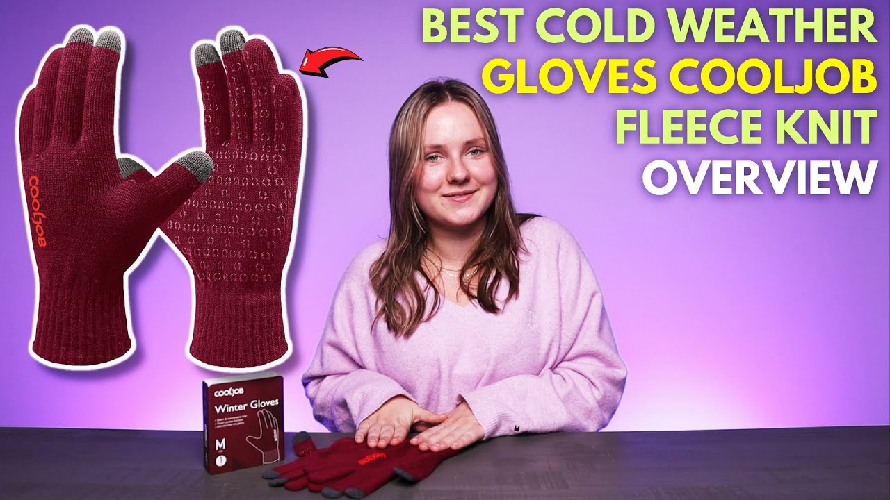 Cold Weather Gloves COOLJOB Fleece Knit Overview! 