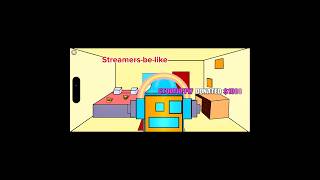 STREAMERS BE LIKE recreated in GD #geometrydash #gd #animation #shorts