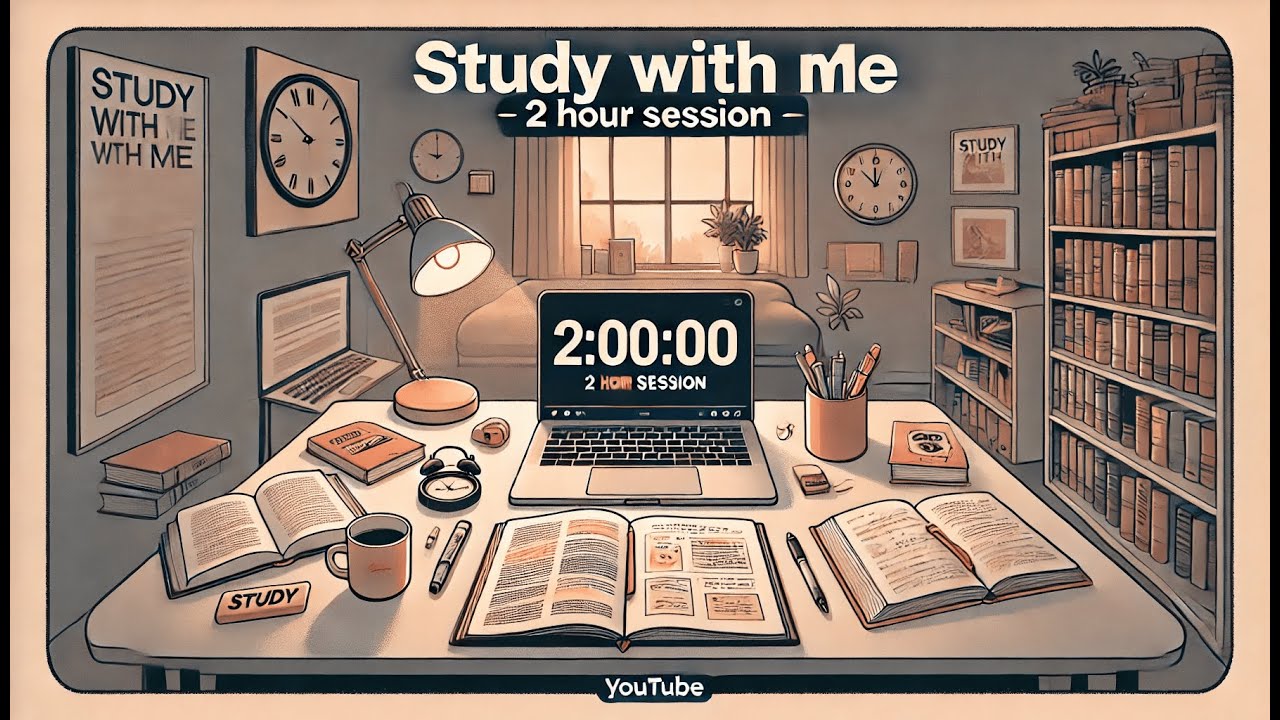 Study With Me - 2 Hour Session | Deep Focus & Productivity - YouTube