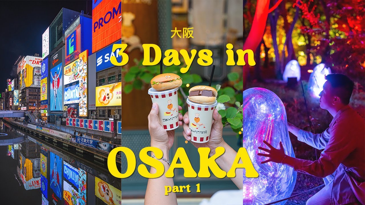 3 days in Osaka 🇯🇵 大阪 (cute cafes, best ramen, fav   takoyaki, team lab) | part 1 | japan trip