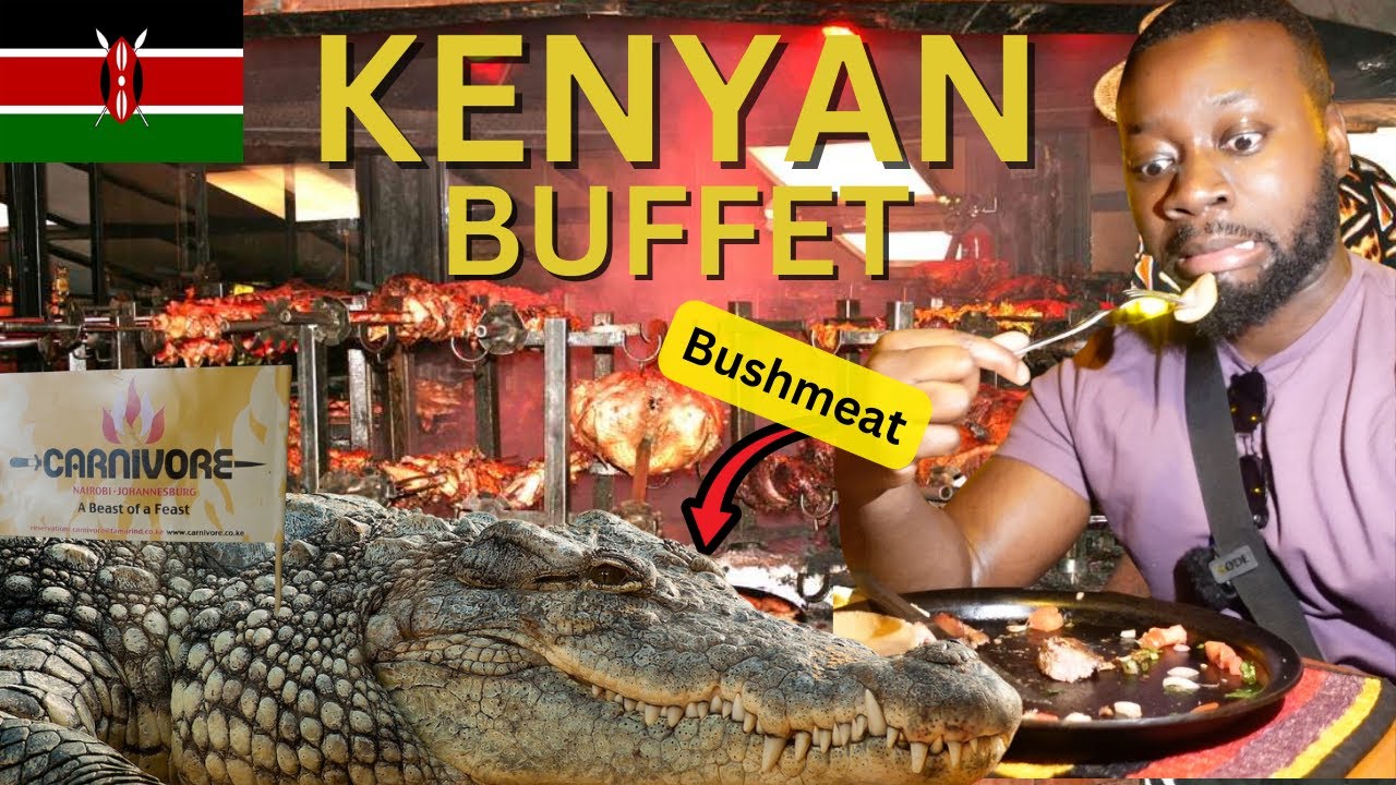 Eating AFRICAN BUSH MEAT At CARNIVORE Restaurant In NAIROBI KENYA eating-african-bush-meat-at-carnivore-restaurant-in-nairobi-kenya