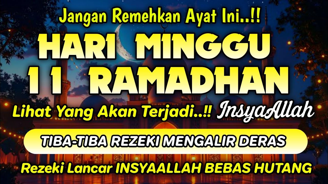 Sempatkan Baca 1x Setelah Subuh | Doa Pembuka Rezeki Dari Segala Penjuru, Pelunas Hutang