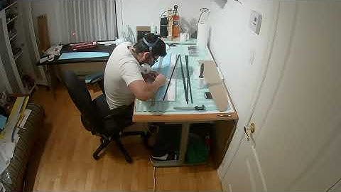 Preparing DLG wing core.