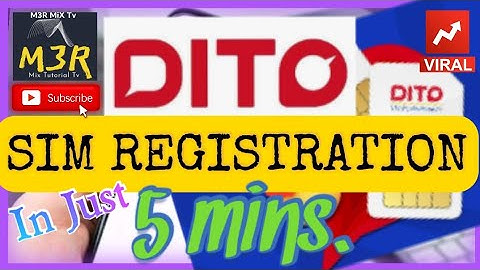SIM REGISTRATION | PAANO MAG REGISTER ANG DITO SIM SA LOOB NG 5 MINUTES
