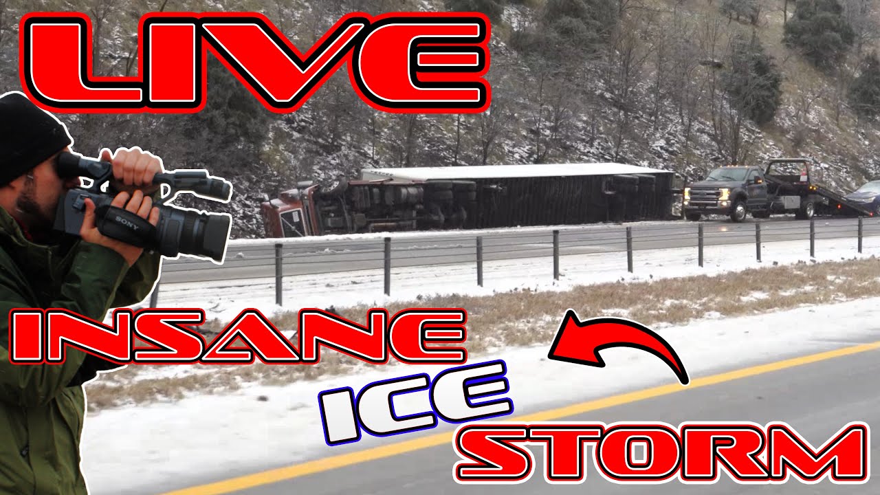 🔴 LIVE - Extremely Dangerous Driving conditions in Corning , NY - ICE STORM - 12/15/2022
