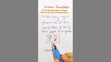 #Circular Permutations#CBSE Class 11th & 12th Maths#All Competitive Exams#short#shorts