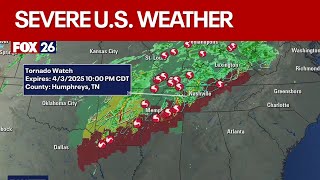 Severe U.S. weather: Tornado alerts continue Thursday | FOX 26 Houston