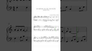 My Friends Tigger and Pooh Theme Song Sheet Music #shorts #short #shortvideo #shortsvideo #tiktok