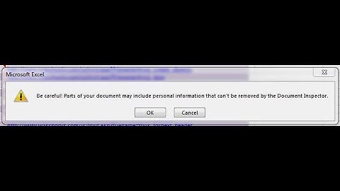Be Careful! Parts of your Document may include personal information that can