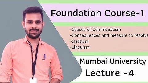 Foundation Course sem 1 | Concept of disparity -2  | Mumbai University